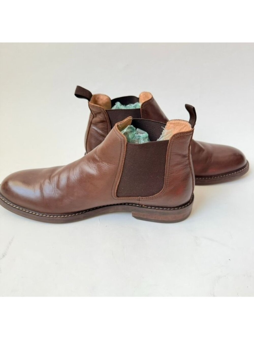 1901 Leather Chelsea Boots Mens Size 11.5 Brown Slip On Ankle Boots